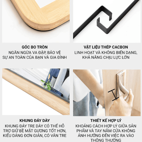 Hình ảnh sản phẩm Gương toàn thân treo cửa 