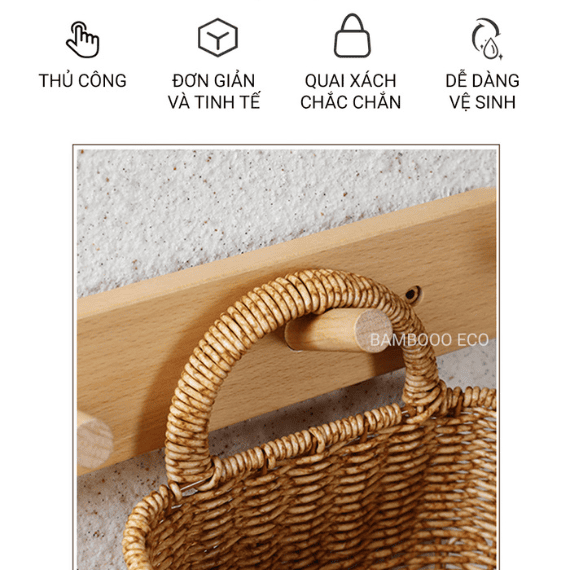 Hình ảnh sản phẩm Giỏ đựng đồ treo tường đa năng trong phòng bếp