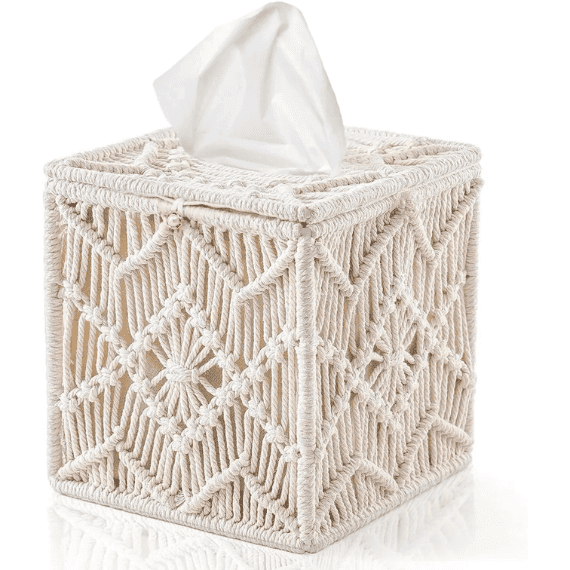 Hình ảnh sản phẩm Hộp đựng khăn giấy macrame